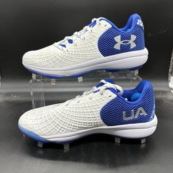 Under Armour Womens Glyde 2.0 MT Size 7.5 Blue White 3026601-101 NEW - Picture 2 of 9